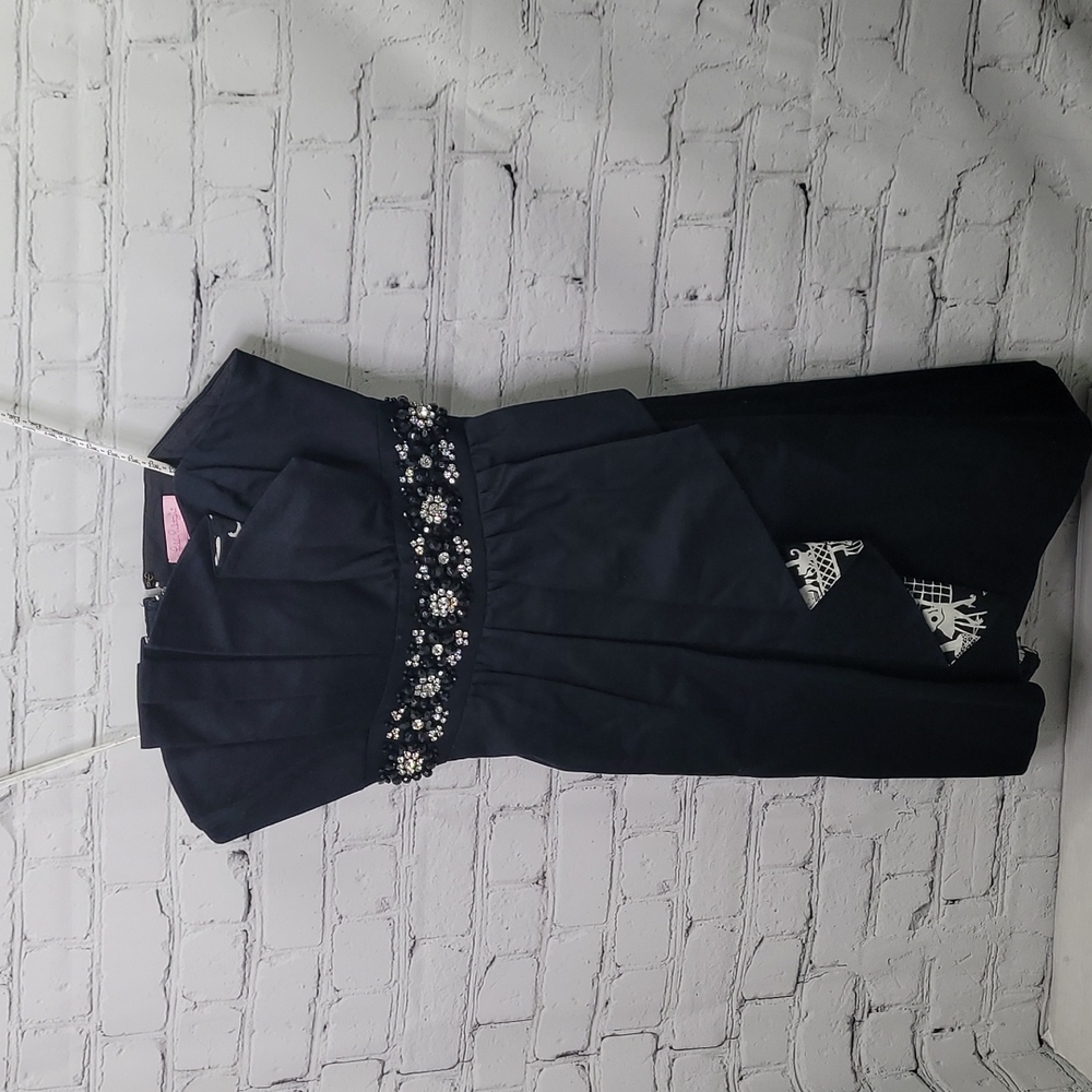 Lilly pulitzer crystal strapless dress Black Strapless - Picture 2 of 8